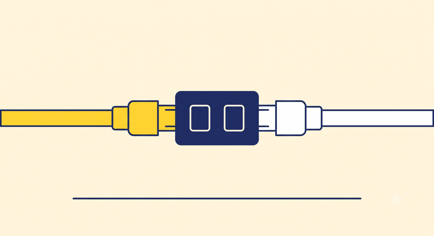 Twee kabels samengevoegd in één connector: twee organisaties tot één ICT-omgeving